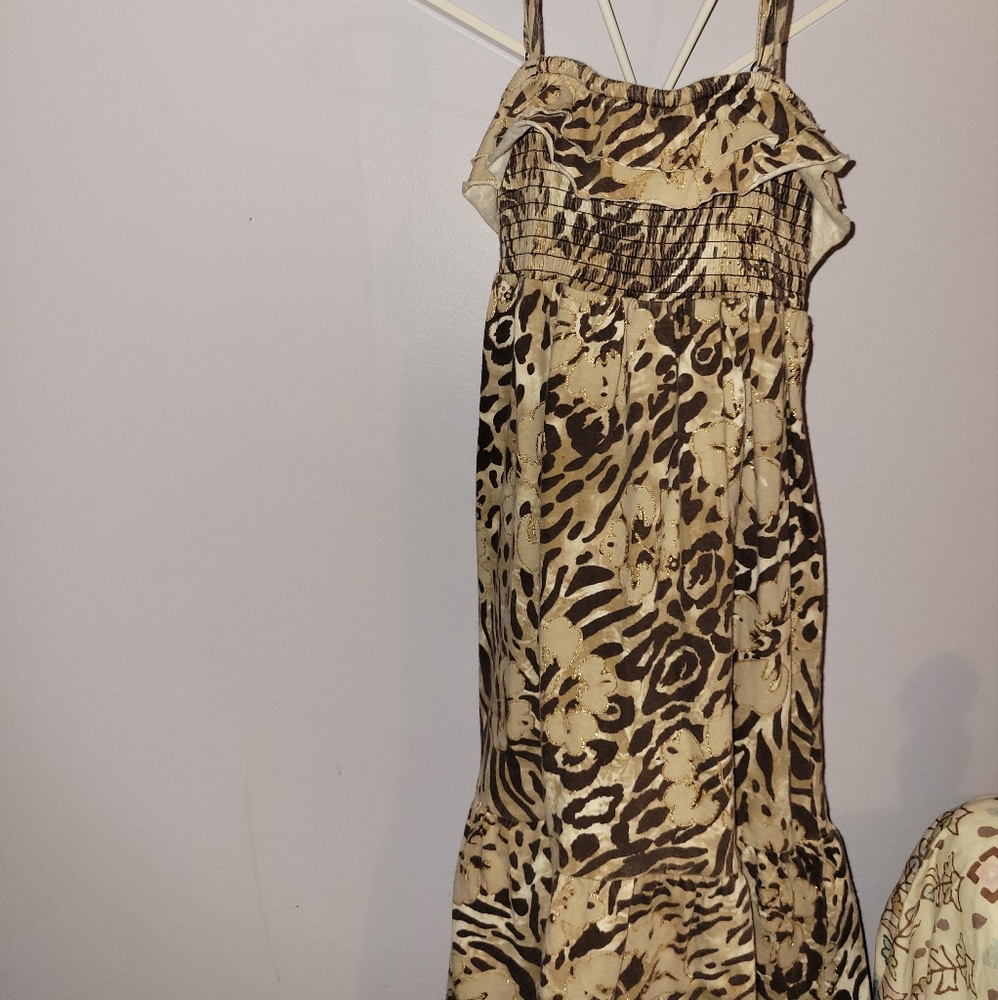 Mixed animal print kid's summer dress